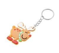 Komonee Christmas Reindeer Key Ring Xmas Stocking Filler Keychain Secret Santa Gift Key Chain (KR-X10)