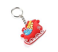 Komonee Christmas Sleigh Key Ring Xmas Stocking Filler Keychain Secret Santa Gift Key Chain (KR-X3)