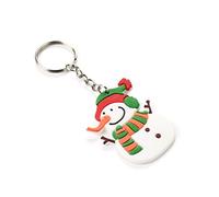 Komonee Christmas Snowman Key Ring Xmas Stocking Filler Keychain Secret Santa Gift Key Chain (KR-X7)