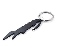 Komonee Crocodile Keyring Bottle Opener Key Chain Metal Croc Alligator Animal Novelty Sea Life Black