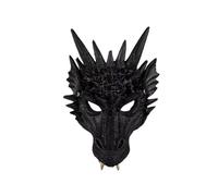 Komonee Dragon Black Mask Adult Halloween Drake Lizard Costume Party Unisex Fancy Dress Outfit