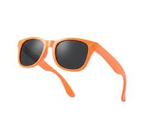 Komonee Drifter Sunglasses UV400 Protection Neon Orange Classic Style Retro Sun Shades Eye Glasses Unisex For Men Women Cycling Sports Fishing Travel - Lightweight Frame Fashion Eyewear Outdoors