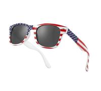 Komonee Drifter Sunglasses UV400 Protection White USA Classic Style Retro Sun Shades Eye Glasses Unisex For Men Women Travel & Fashion - Lightweight Frame Fashion Eyewear Outdoors