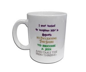 Komonee Funny Nerdy Movie Quotes White Ceramic Novelty Joke Mug Coffee Drinks Cup