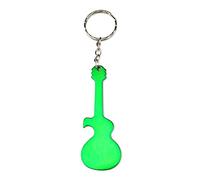 Komonee Guitar Shaped Keyring Music Car Key Chain Metal Ring Novelty Keyring Accessories Mens Womens Gift Keychain Green