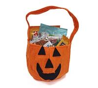 Komonee Kids Little Orange Pumpkin Halloween Trick or Treat Childrens Candy Sweets Felt Carry Party Bag