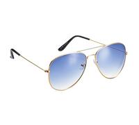 Komonee Pilot Style Designer Sunglasses - Blue Lens Classic Retro Shades, Unisex Men & Women UV400 Protection Glasses, Great for Cycling Golf Fishing Sports & Holidays