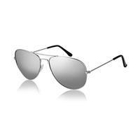 Komonee Pilot Style Mirrored Sunglasses Set With Cloth Soft Case and Cleaning Cloth Designer Unisex Mens Womens UV400 Protection Classic Shades