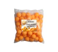 Komonee Plain Colour Ping Pong Table Tennis Balls 40mm No Logos Orange (Pack Of 50)