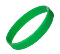 Komonee Plain Dark Green Coloured Silicone Sports Arm Exercise Wristband Bracelets Rubber Wrist Bands Party Accessories For Men Women Boys Girls (Pack of 1)