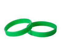 Komonee Plain Dark Green Coloured Silicone Sports Arm Exercise Wristband Bracelets Rubber Wrist Bands Party Accessories For Men Women Boys Girls (Pack of 2)