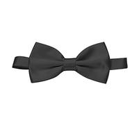 Komonee Pre-Tied Bow Tie Adjustable Neck Formal Party Prom Wedding Bowtie Premium Dark Silver BT3