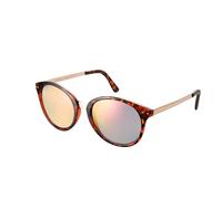 Komonee Round Sunglasses Tortoise Shell Frame Purple Iridescent Lens Tint Glasses Designer Mens Womens UV400 Protection Classic Retro Shades