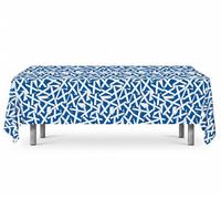 Komonee Scotland St Andrew's Cross Saltire Flag PVC Tablecloth, Large Waterproof Wipe Clean Vinyl Table Cover, Indoor & Outdoor Decoration for Soccer World Cup, Rugby, Euros & Scottish Party Events