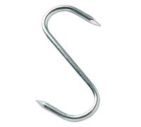 Komonee Stainless Steel Hook Large Hanging 7" S-Hook Butcher Meat Hooks Food Smoking Pot Pan