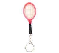 Komonee Tennis Racket Baby Pink Keychain Wimbeldon Racquet Key Ring Padel Key Chain Novelty Sport Keyring