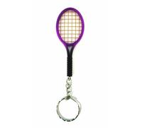 Komonee Tennis Racket Purple Keychain Wimbeldon Racquet Key Ring Padel Key Chain Novelty Sport Keyring