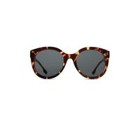 KOMONO Ellis Havana Unisex Round Cellulose Propionate Sunglasses for Men and Women with UV Protection and Scratch-Resistant Lenses
