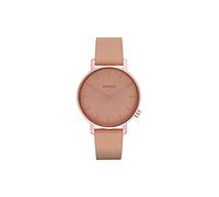KOMONO Harlow Monochrome Blush Women's Japanese Quartz Analogue Watch with Leather Strap