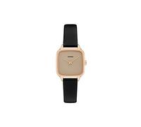 KOMONO Kate Black Rose Women's Japanese Quartz Analogue Watch with Leather Strap