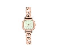 KOMONO Moneypenny Revolt Rose Gold White Women's Japanese Quartz Analogue Watch with Stainless Steel Strap