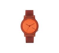 KOMONO Mono Glow Women's Automatic Analogue Watch in Rosewood with Brown Silicone Strap
