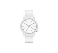 KOMONO Mono White Women's Japanese Quartz Analogue Watch with Silicone Strap