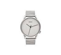 KOMONO Winston Tag Mesh Silver Men's Japanese Quartz Analogue Watch with Stainless Steel 304L Strap
