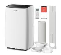 KOMORE 12000 BTU Portable Air Conditioner, 5 in 1 Air Conditioning Unit with Auto, Cool, Fan, Dehumidifier, Sleep Mode, Smart WIFI & Remote Control, 24H Timer, Window Kit