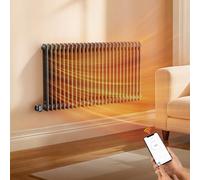 KOMORE 1200W Oil Filled Radiator, 26 Column Double Electric Heater, Wall Mounted Electric Radiators, WiFi App Control, 3 Modes, 7d/24h Timer, Child Lock, Adjustable Thermostat, 60 * 119cm, Anthracite