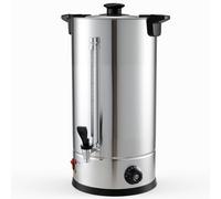 KOMORE 25L Catering Urn, 1800W Hot Water Boiler with Adjustable Temperature | Tea Urn, Keep Warm, Double-Layer Stainless Steel, Water Gauge, for Home, Commercial, Office & Catering Parties