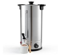 KOMORE 25L Hot Water Boiler, Catering Urn with Adjustable Temperature | Double-Layer Stainless Steel, Tea Urn Kettle, 1800w, Keep Warm, Water Gauge, for Home, Commercial, Office & Catering Parties