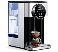 KOMORE 4L Instant Hot Water Dispenser, Filter Water Dispenser with 7 Temperature Presets & 7 Volume Options, 2600W Fast Boil, Electric Kettle with LED Touch Display, Black