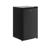 Komore Compact Single Door Fridge With Ice Box,black Freestanding Refrigerator,106L