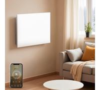 KOMORE Electric Convector Radiator for Home, WIFI App or Voice Control Panel Heater, Bathroom Safe Radiators, 3 Modes, Smart Thermostat, 24h/7d Timer, Child Lock, Wall Mounted or Free Standing, 1500W