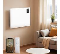 KOMORE Electric Radiator for Home, 1500W WIFI App or Voice Control Panel Heater, Bathroom Safe Convector Radiators, 3 Modes, 24h/7d Timer, Remote Control, Child Lock, Wall Mounted or Free Standing
