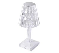 Komore Mini Rgb Led Table Lamp Rechargeable Table Light Clear Carved Acrylic Light
