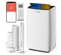 KOMORE Portable Air Conditioner 12000 BTU, 5-in-1 Air Conditioning Unit, Smart WIFI App Control with Heat, Cooling, Fan, Dehumidifier, Auto Mode, Sleep Mode with 24H Timer, Remote Control, Window Kit