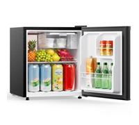 KOMORE Table Top Fridge, 40L Mini Fridge With Chiller Box, Black