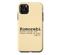 Komorebi Japanese Word Vocab Poetic Tree Sun Nature Love Case for iPhone 11 Pro Max