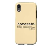 Komorebi Japanese Word Vocab Poetic Tree Sun Nature Love Case for iPhone XR
