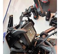 KomoreLee Smartphone/GPS Bar Mount Navigation Bracket Compatible with Pan America 1250 Special 1250S 2021-2024 12mm 22mm Expansion Crossbar Mobile Phone Stand Holder PA1250 PA1250S Accessories