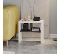 Komoti' Side End Table with Open Shelf Storage 50cm Decortie White 1 Pack