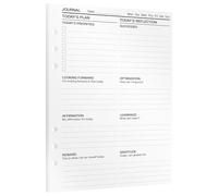 KOMPASS® Journal Inserts | A5 Planner Refills | 30 Pages for Mindfulness, Gratitude & Reflection | Daily To-Do Planner, Bullet Journal, Goal Setting, Personal Growth | A5 Notebook