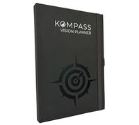 KOMPASS Journal Planner for Goals, Self-Reflection, Focus, Mindfulness & Gratitude, Diary, Notebook, Organiser in DIN A5 Format (KOMPASS Vision Planner)