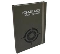 KOMPASS Journal Planner for Goals, Self-Reflection, Focus, Mindfulness & Gratitude, Diary, Notebook, Organiser in DIN A5 Format (KOMPASS Yearly Planner)