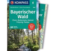 KOMPASS Wanderführer Bayerischer Wald, Cham, Bodenmais, Zwiesel, Freyung, Passau, 60 Touren mit Extra-Tourenkarte: GPS-Daten zum Download