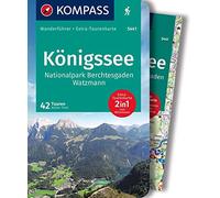 KOMPASS Wanderführer Königssee, Nationalpark Berchtesgaden, Watzmann, 42 Touren mit Extra-Tourenkarte: GPS-Daten zum Download