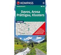 KOMPASS Wanderkarte 113 Davos, Arosa, Prättigau, Klosters 1:40.000: Wander- und Fahrradkarte in einem. Mit allen markierten Wanderwegen.