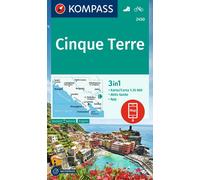 KOMPASS Wanderkarte 2450 Cinque Terre 1:35000: 3in1 by Kompass (Map 2023)